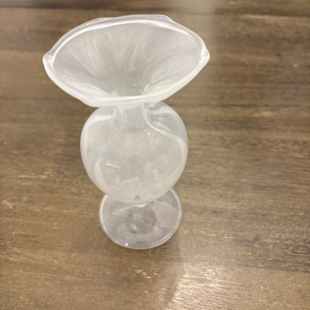 Anthropology Margot Glass Bud Vase: New - Picture 3 of 4